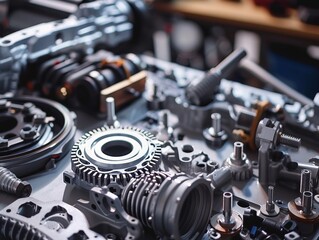 Fototapeta premium Automotive Precision and Detail