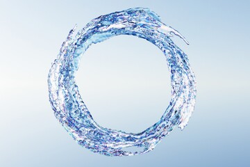 水の輪の3Dイラスト