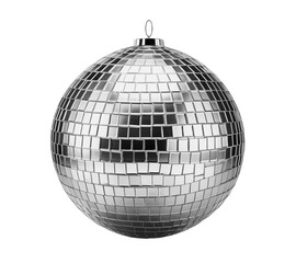 Fototapeta premium Disco ball isolated on transparent background. Generative AI