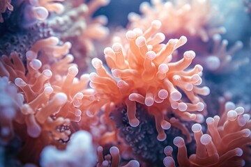 Naklejka na ściany i meble coral reef with anemone