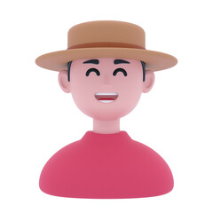 Photo Avatars with different outfits 3D Icon Illustrations 