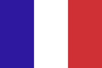 Naklejka premium flag of France vector illustration