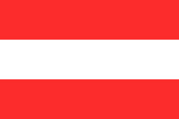 National flag of Austria vector - obrazy, fototapety, plakaty