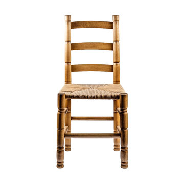 Ladderback Chair isolated on transparent background