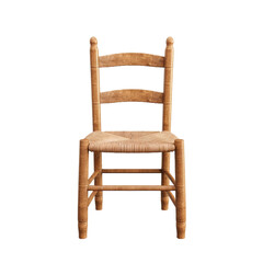 Ladderback Chair isolated on transparent background