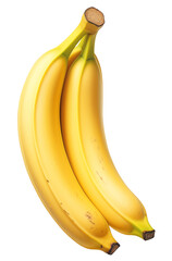A bunch of Bananas, isolated on a white background. PNG