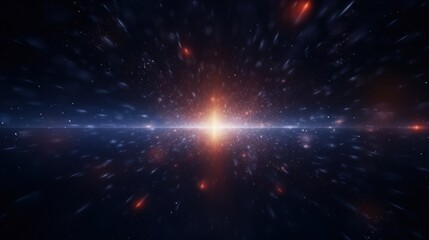Abstract Particle Moving In The Sci-fi Space Wallpaper, Background