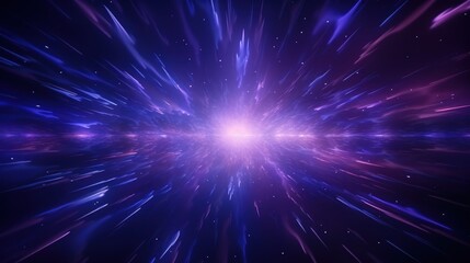 Naklejka premium Abstract Particle Moving In The Sci-fi Space Wallpaper, Background