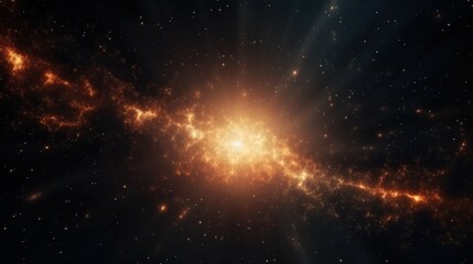 Abstract Particle Moving In The Sci-fi Space Wallpaper, Background