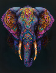 Obraz premium elephant Mandala Colorful image