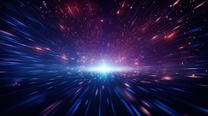 Abstract Particle Moving In The Sci-fi Space Wallpaper, Background