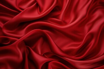 Obraz premium Red satin fabric background