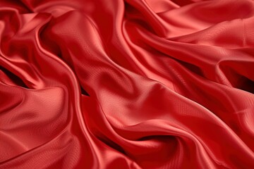Obraz premium Red satin fabric background