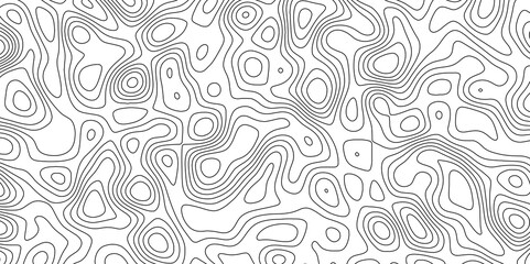 Obraz premium Abstract white topography vector background. Topographic map. Geographic mountain relief. counter map wavy line paper textrue. grid curve line abstract vector illustration . 