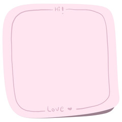 Sticky Note Pink set1