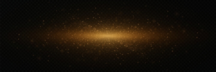 
A flash of light, an explosion of dust particles. Flickering special effects and glare. On a transparent background.