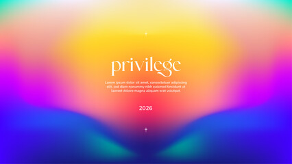 Colorful Abstract Art with Gradient Background and Blurred Effect