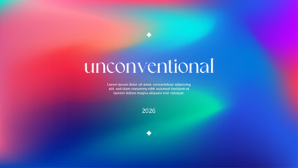 Colorful Abstract Art with Gradient Background and Blurred Effect