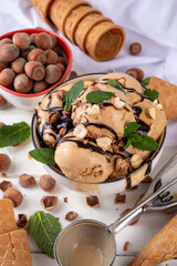Hazelnut chocolate ice cream