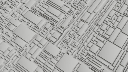 white city map view from above 