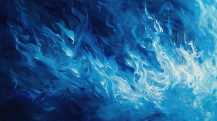 Fototapeta na wymiar Blue fire painted texture, abstract blue fire and smoke background design