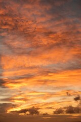 sunset in the sky