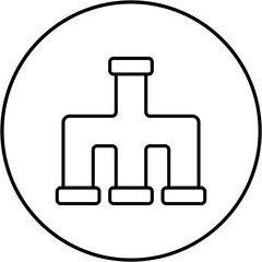 Fototapeta premium Plastic Pipe Icon