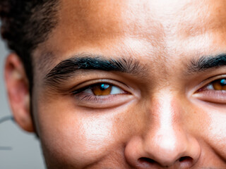 Fototapeta premium boy's brown eyes