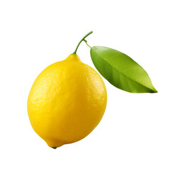 Lemon isolated on transparent background
