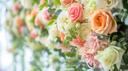 Wedding floral decoration.