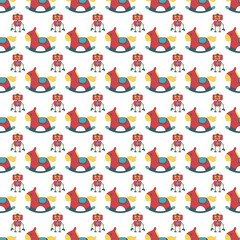 Free vector toys pattern design.
