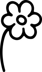 Obraz premium flower line drawing