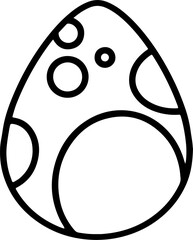 easter egg simple icon