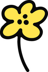 bright simple flowers