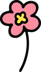 Fototapeta premium bright simple flowers