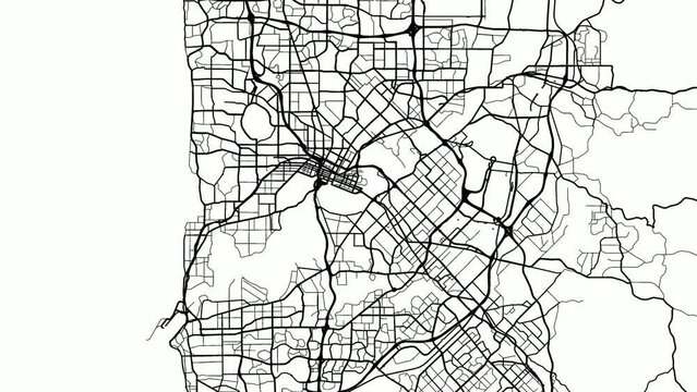 Zoom Out Road Map of Perth Australia