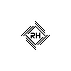 RH logo. RH set , R H design. White RH letter. RH, R H letter logo design. Initial letter RH letter logo set, linked circle uppercase monogram logo. R H letter logo vector design.	
