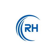 RH logo. RH set , R H design. White RH letter. RH, R H letter logo design. Initial letter RH letter logo set, linked circle uppercase monogram logo. R H letter logo vector design.	
