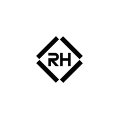 RH logo. RH set , R H design. White RH letter. RH, R H letter logo design. Initial letter RH letter logo set, linked circle uppercase monogram logo. R H letter logo vector design.	
