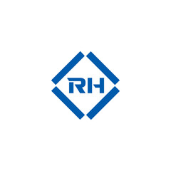 RH logo. RH set , R H design. White RH letter. RH, R H letter logo design. Initial letter RH letter logo set, linked circle uppercase monogram logo. R H letter logo vector design.	
