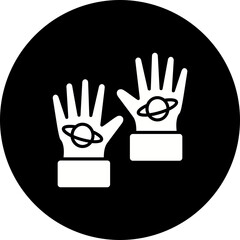 Obraz premium Space Gloves Icon