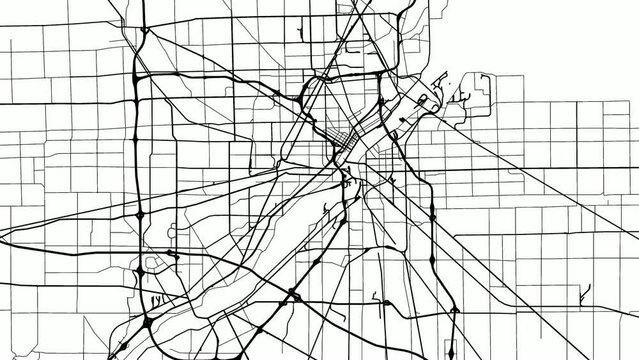 Zoom Out Road Map of Toledo Ohio