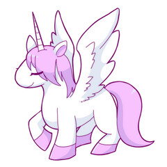 翼のあるユニコーン