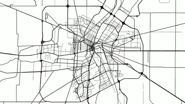 Zoom Out Road Map of Winnipeg Canada