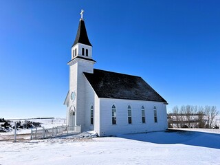 An old country church who's walls hold decades of memories