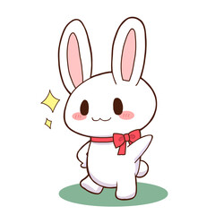 ポーズを決めるウサギ