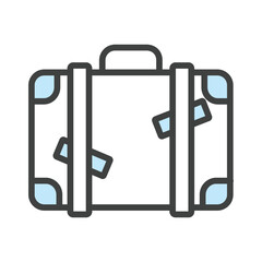 Luggage icon vector design template