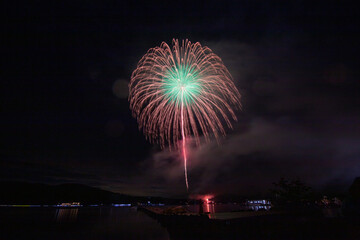 山中湖の花火