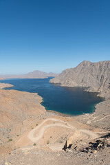 Fototapeta na wymiar Khor Najd - Khawr Najd lagoon, Musandam, Oman