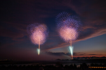 日本の花火風景